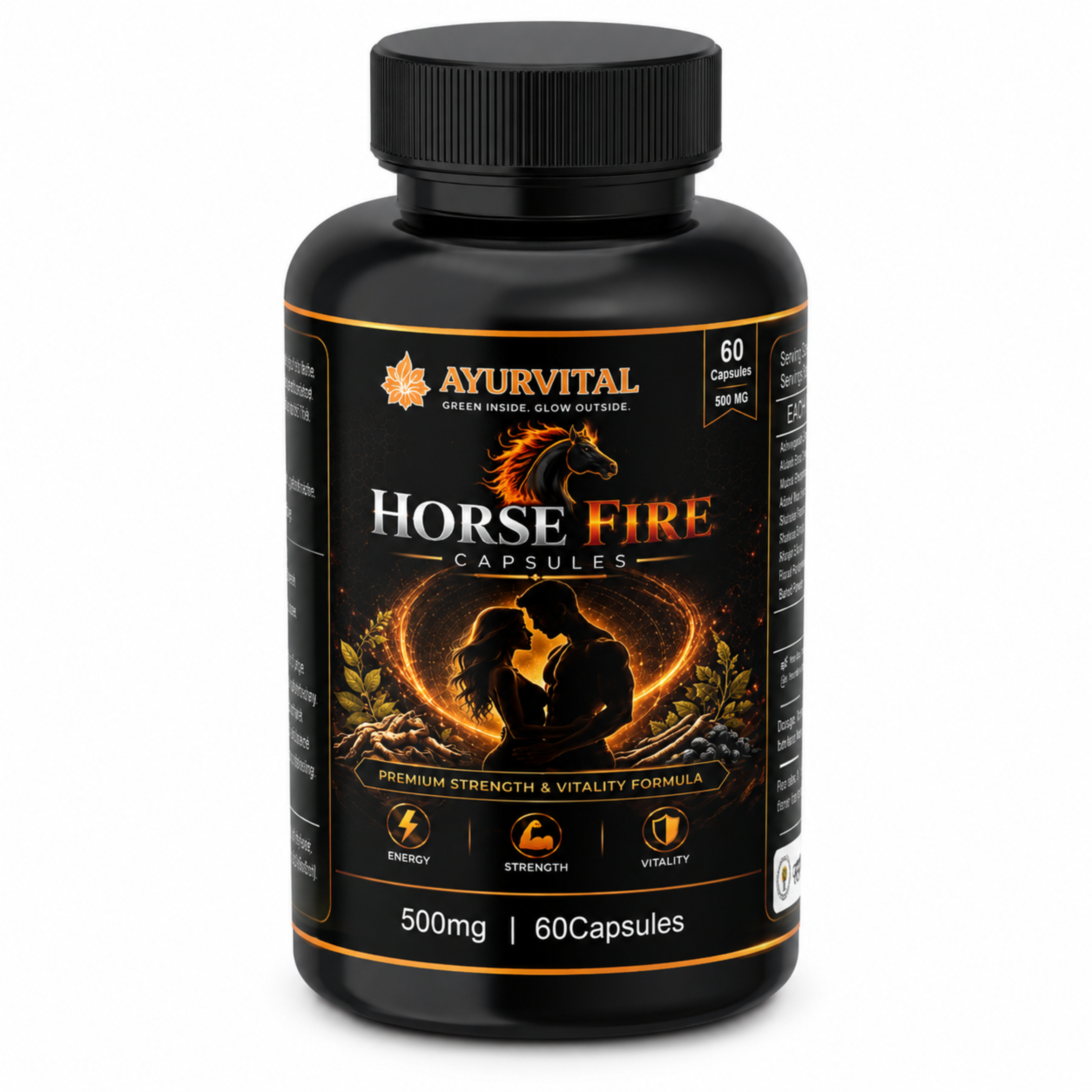 Ayurvital Horse Fire Capsules – 60 Caps, 600mg