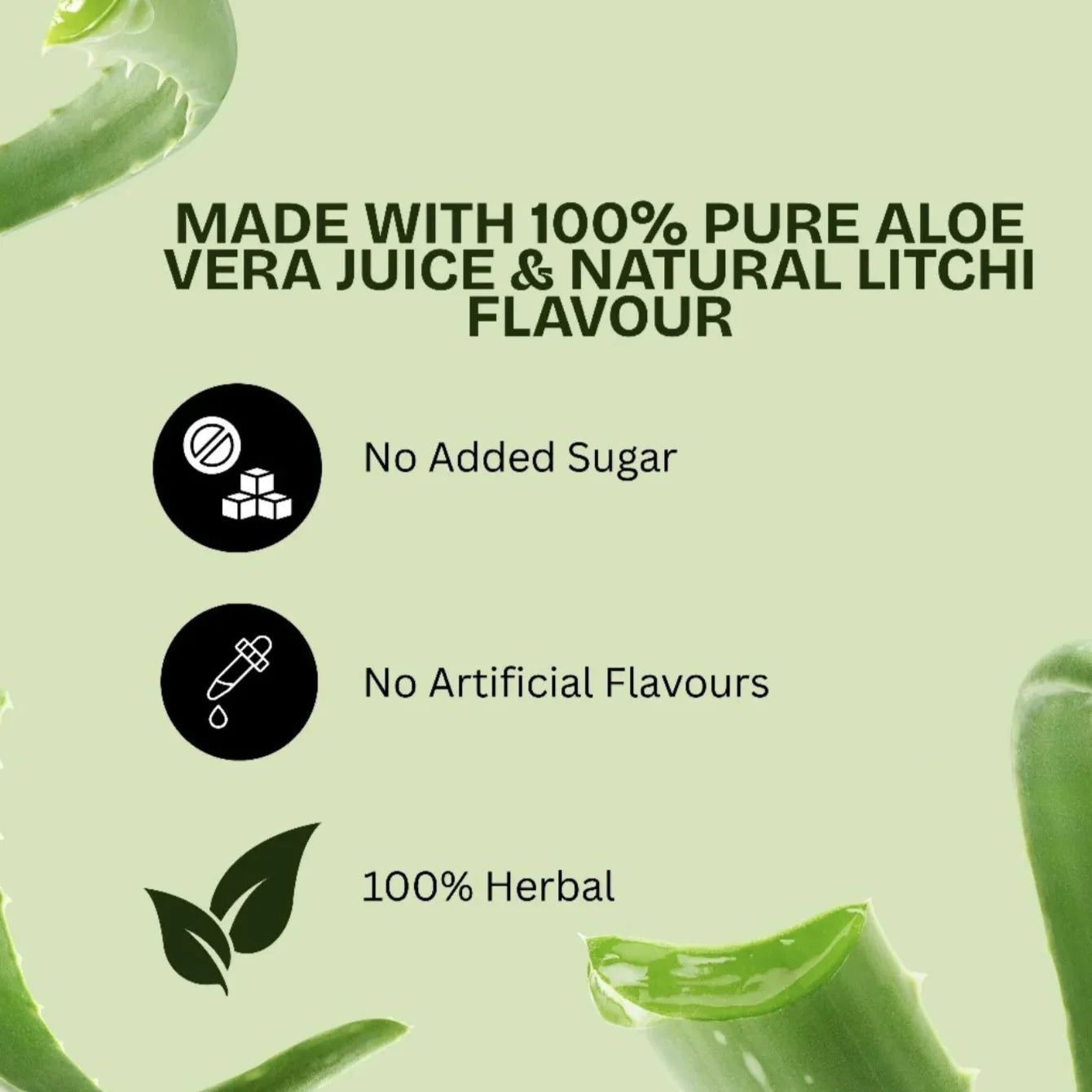 Ayurvital Aloe Vera Fiber Juice with Litchi flavour, 1L bottle for digestion and daily detox support
