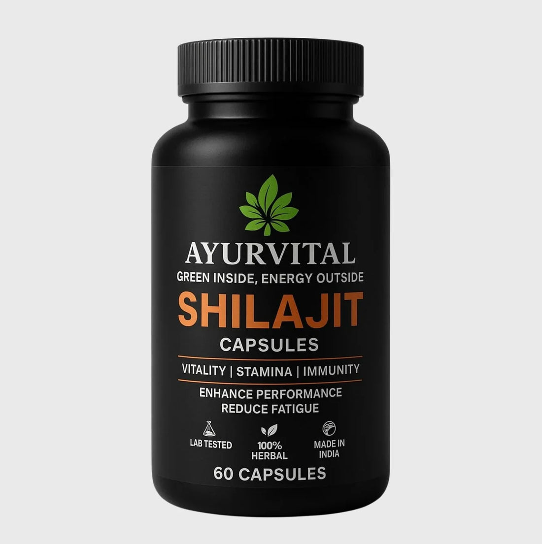 Ayurvedic Shilajit Capsules By Ayurvital - 60 Caps