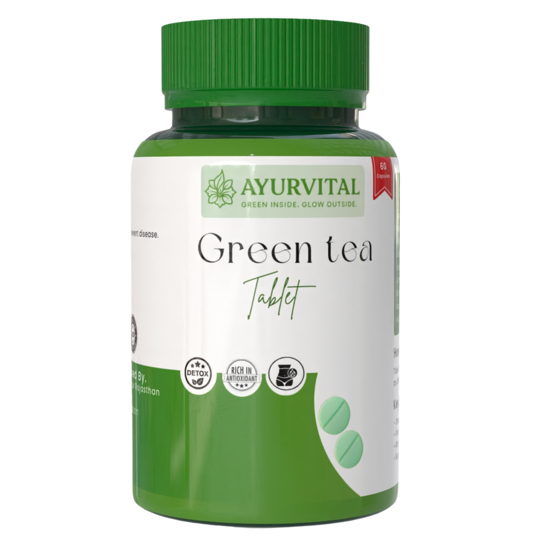Green Tea Tablets by Ayurvital 60 Tabs