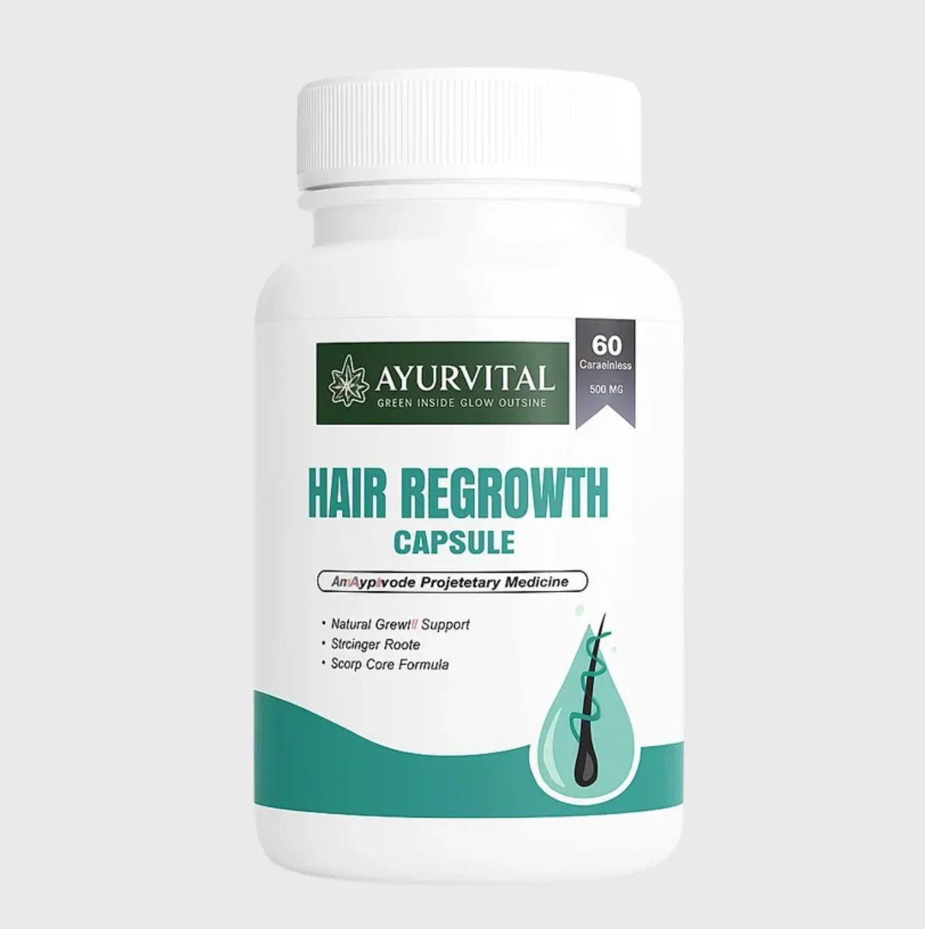 Ayurvital Hair Care Capsules bottle, 60 capsules, with Ayurvedic herbal ingredients