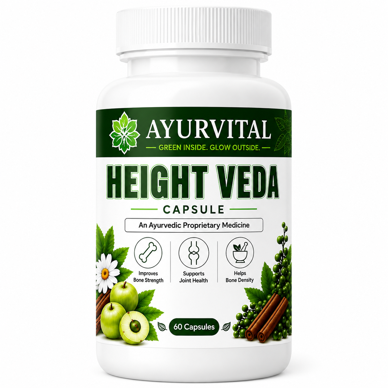Ayurvital Height Veda Capsules – 60 Caps
