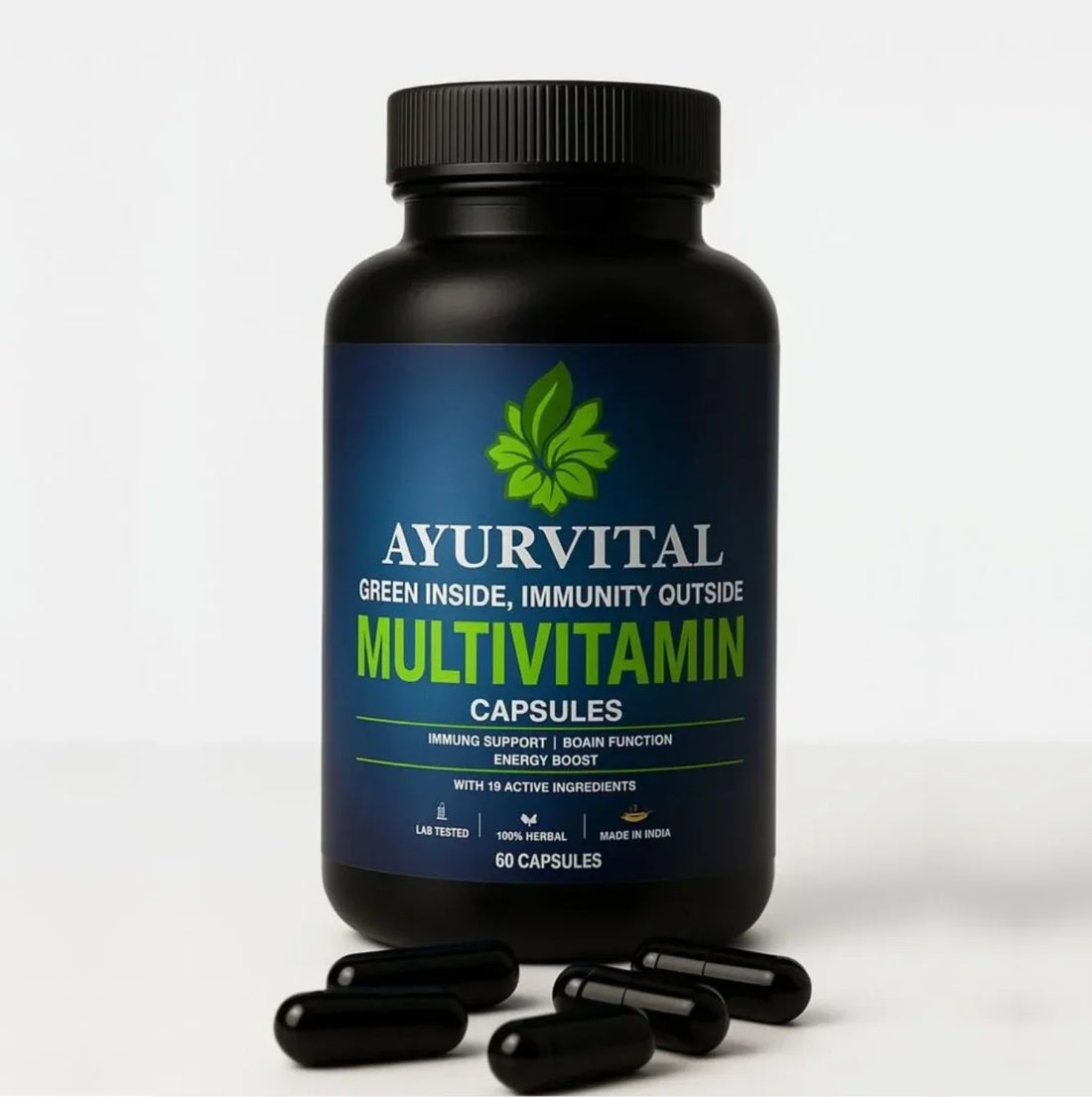 Ayurvital Multivitamin capsules, 60 capsules for daily nutrition and immunity support