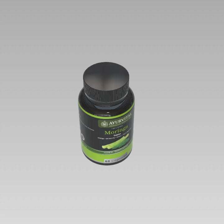 Pure Moringa Capsules by Ayurvital - 60 Caps