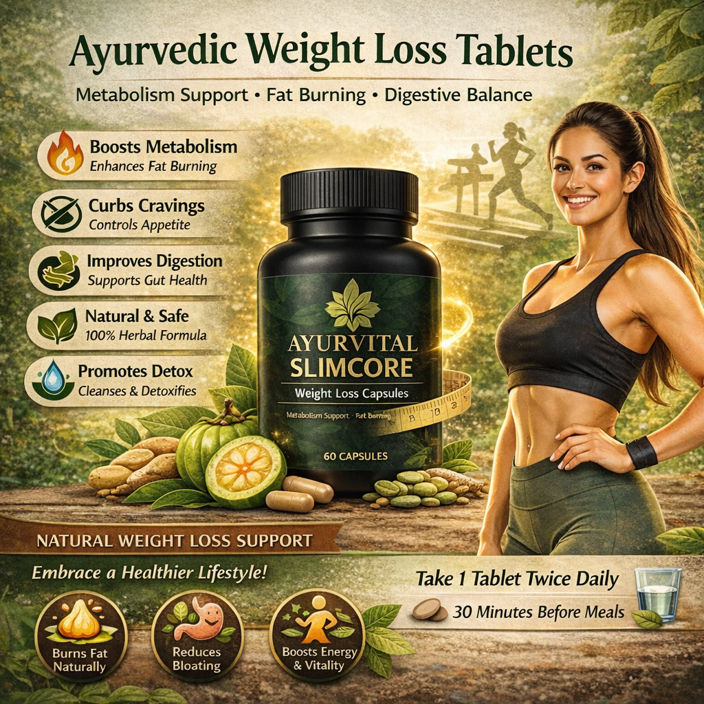 Weight Loss Tablets By Ayurvital - 60 Caps